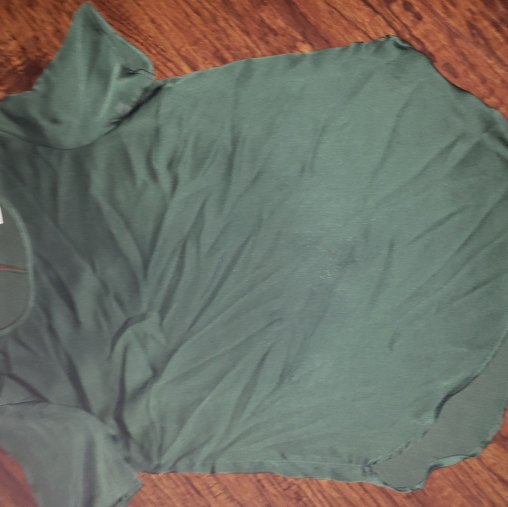 Green Silky Top